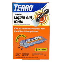 TERRO Ant Killer II Liquid Ant Baits 4 - 0.36 fl oz Each