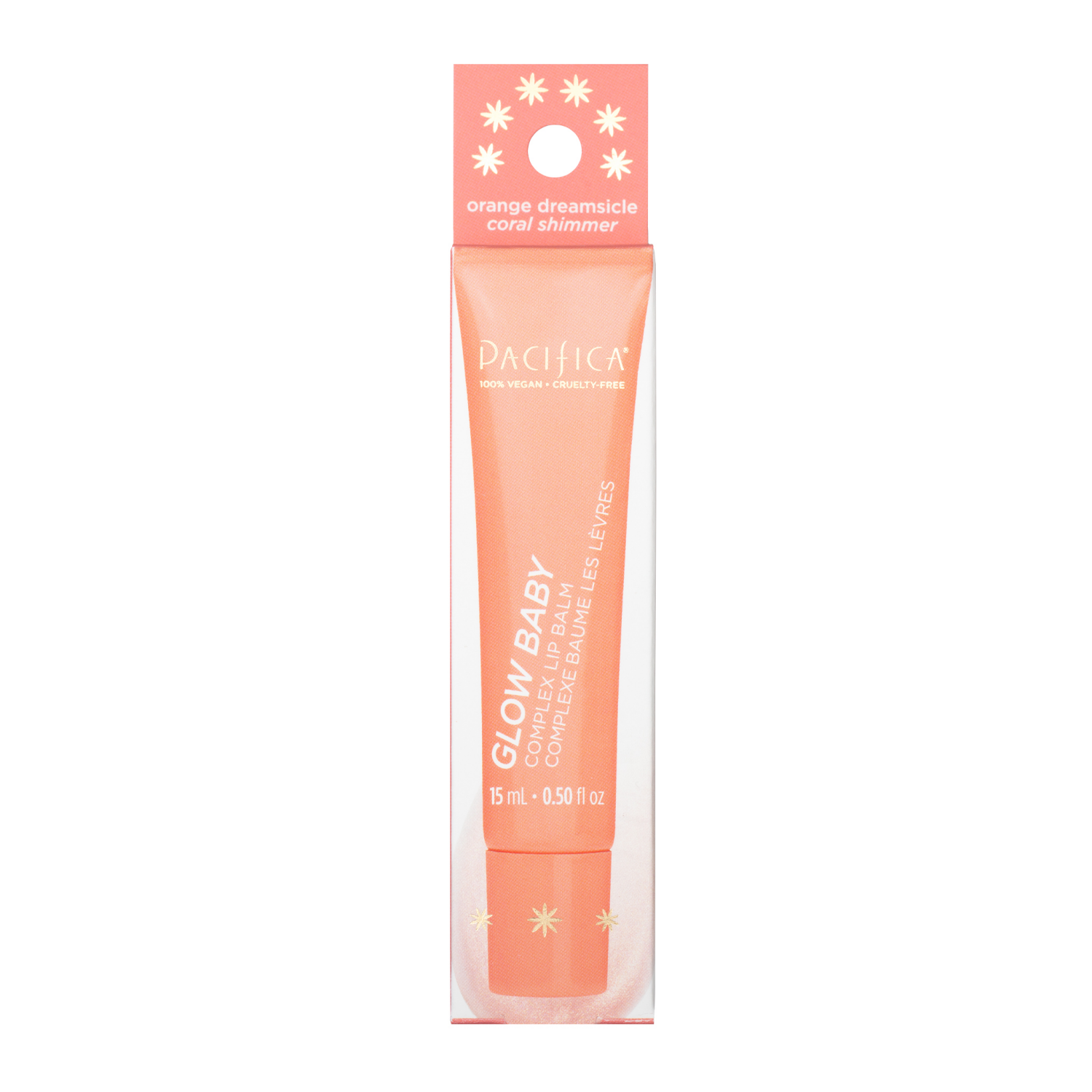 slide 1 of 2, Pacifica Glow Baby Orange Dreamsicle Complex Lip Balm, 0.5 oz