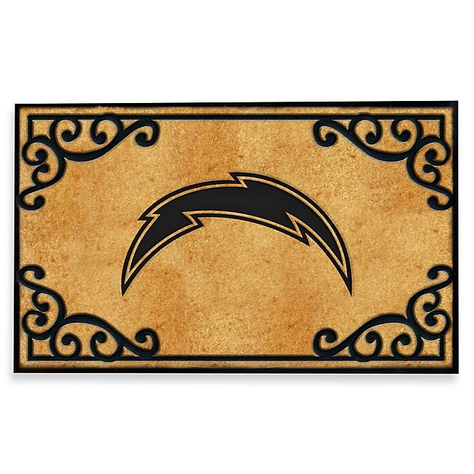 slide 1 of 1, NFL San Diego Chargers Door Mat, 1 ct