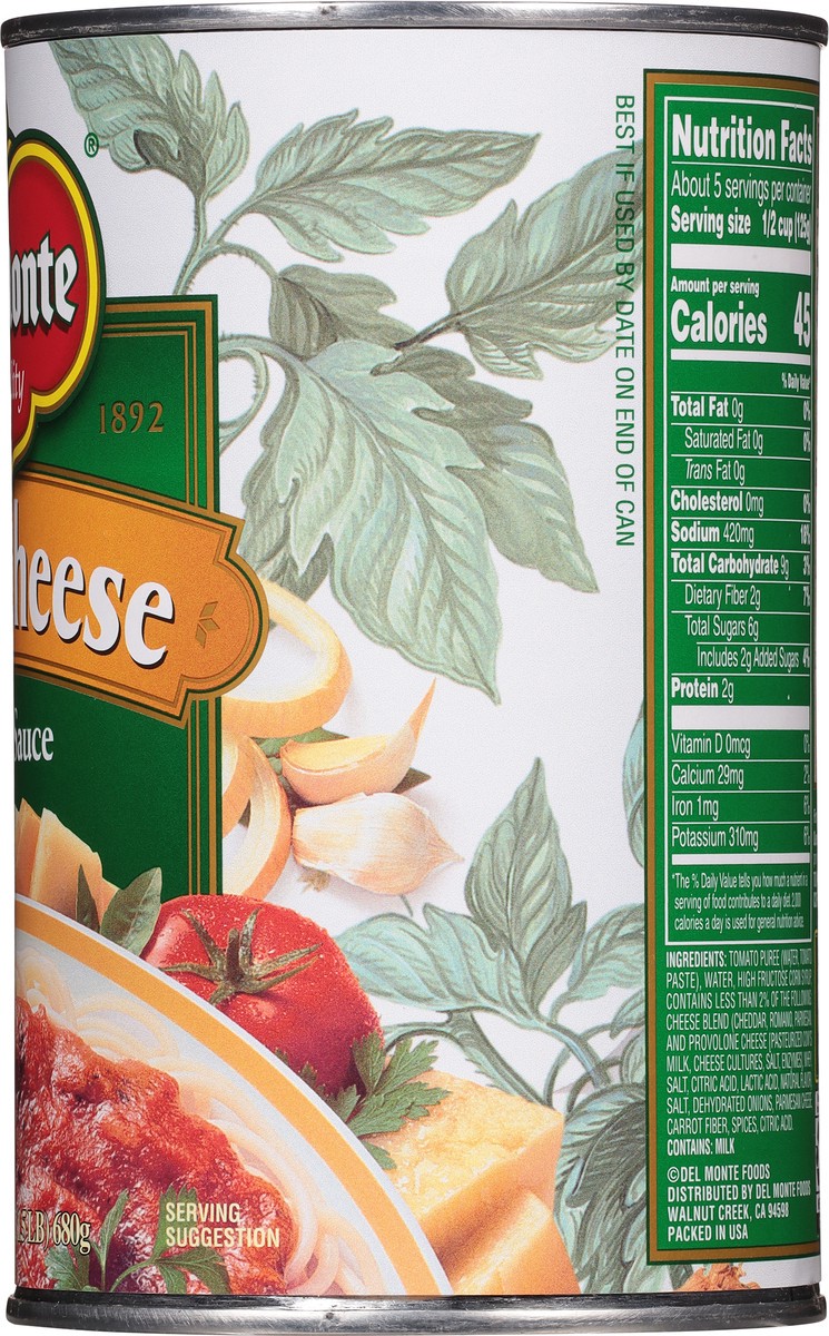 slide 12 of 13, Del Monte Four Cheese Pasta Sauce 24 oz, 24 oz