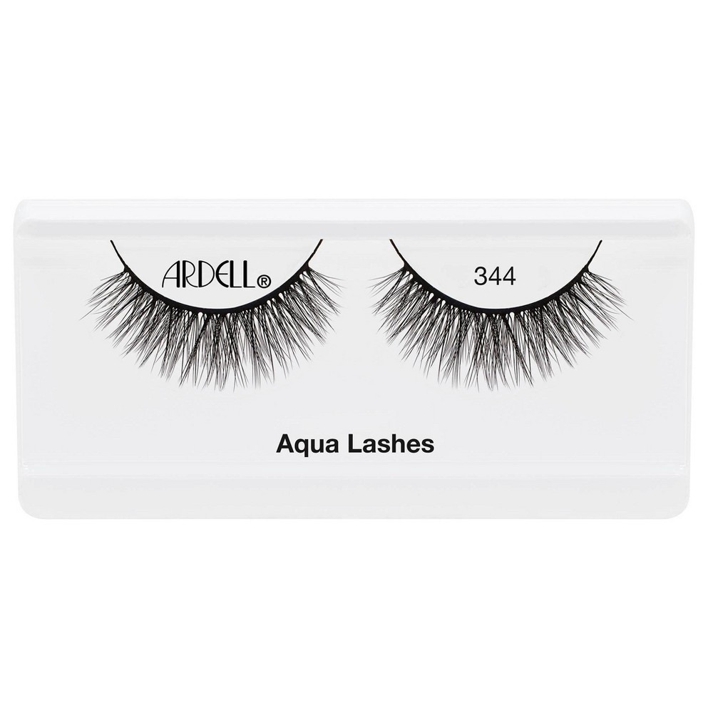 slide 3 of 4, Ardell Aqua 344 False Eyelashes - Black - 1pr, 1 oz