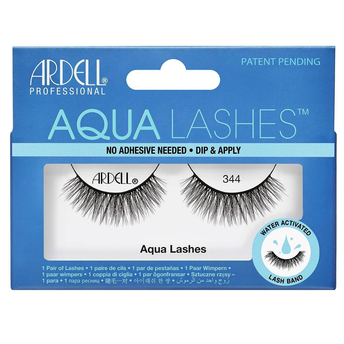 slide 1 of 4, Ardell Aqua 344 False Eyelashes - Black - 1pr, 1 oz