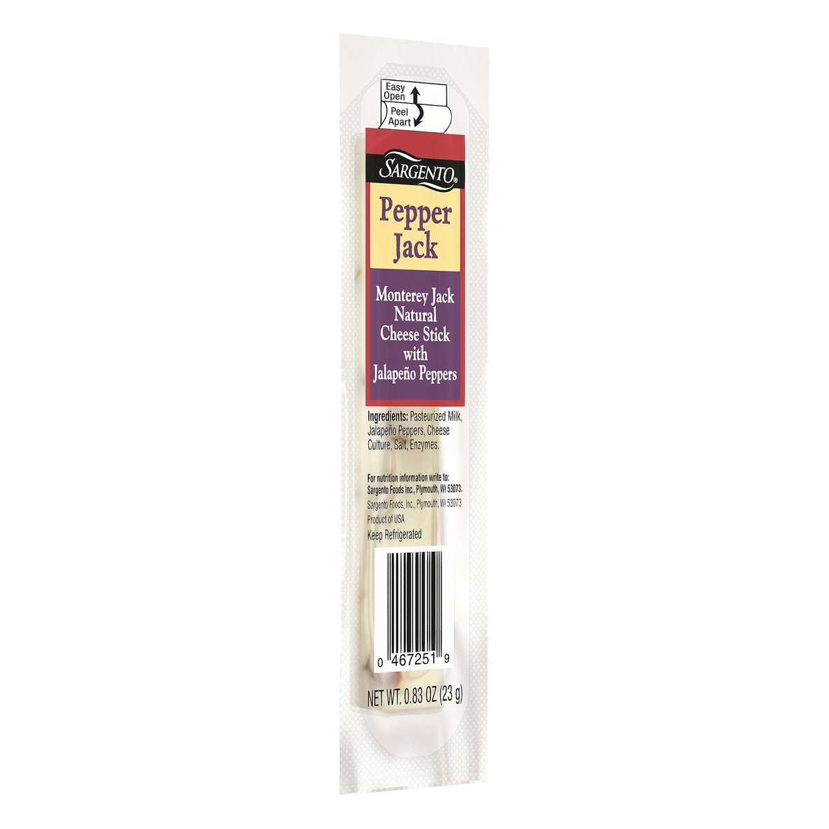 slide 5 of 6, .83 Oz Srg Pepper Jack Stick, 0.83 oz