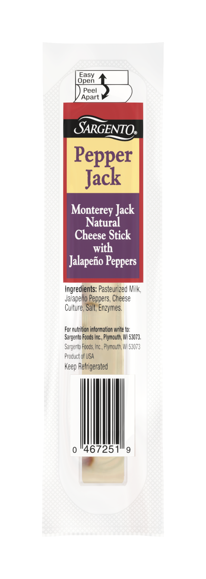 slide 1 of 6, .83 Oz Srg Pepper Jack Stick, 0.83 oz