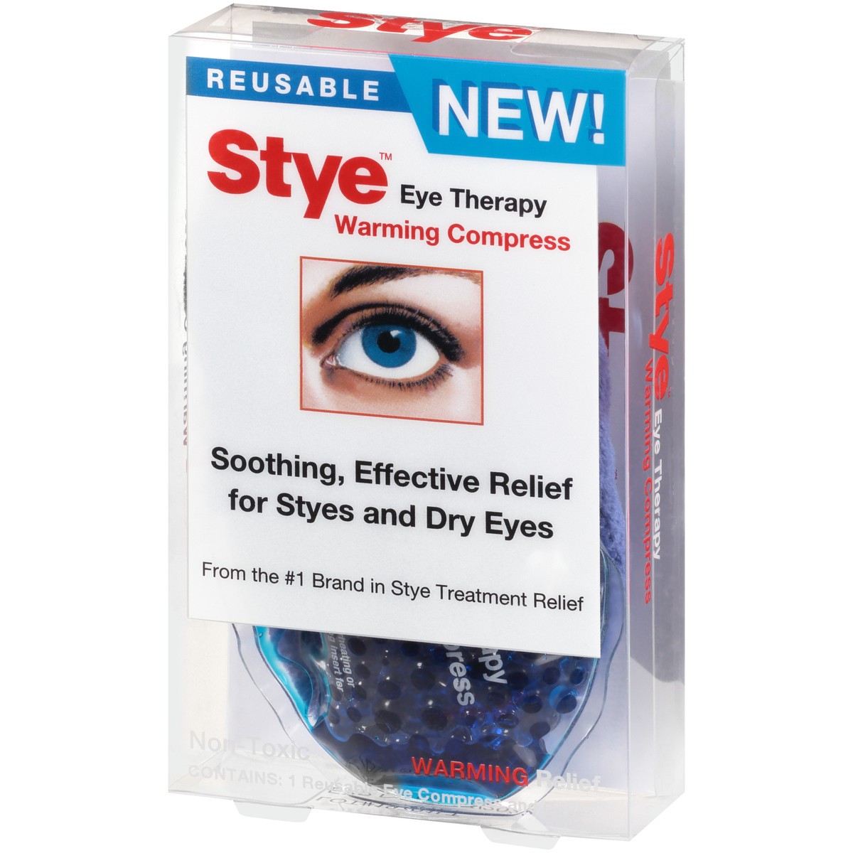 slide 4 of 9, Stye Eye Therapy Reusable Warming Compress, Relief for Styes and Dry Eyes, Reusable, Daily Use As Needed, 1 Count, 1 ct