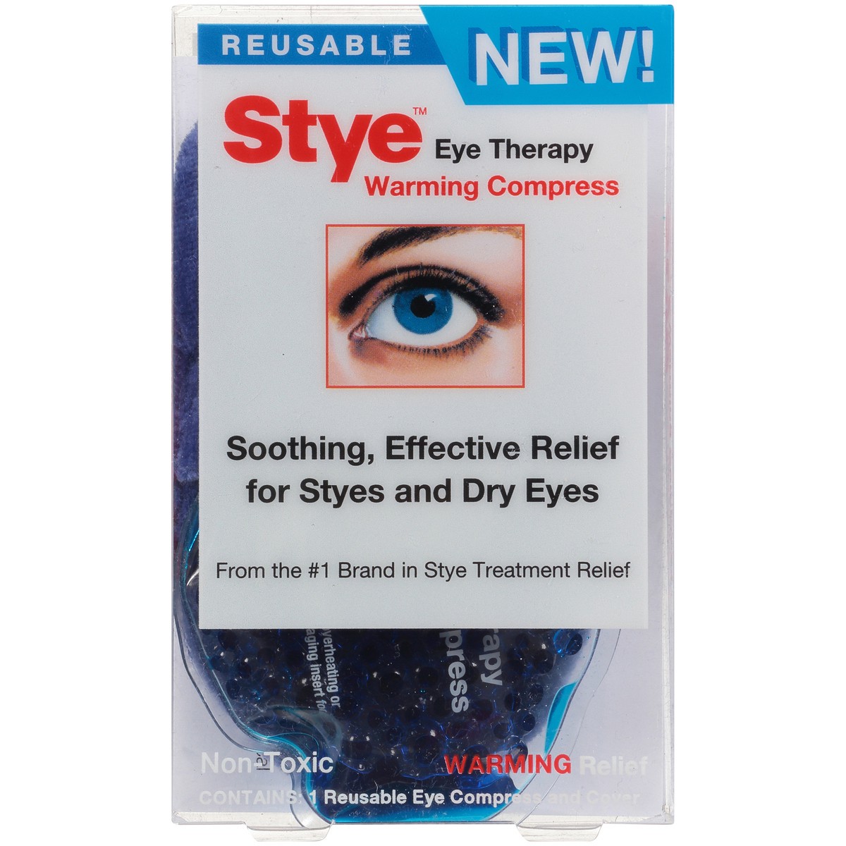 slide 6 of 9, Stye Eye Therapy Reusable Warming Compress, Relief for Styes and Dry Eyes, Reusable, Daily Use As Needed, 1 Count, 1 ct