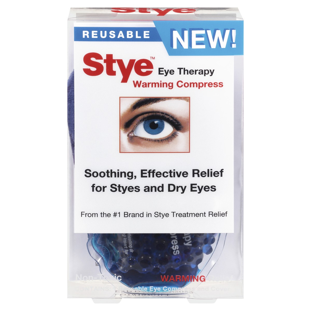 slide 7 of 9, Stye Eye Therapy Reusable Warming Compress, Relief for Styes and Dry Eyes, Reusable, Daily Use As Needed, 1 Count, 1 ct