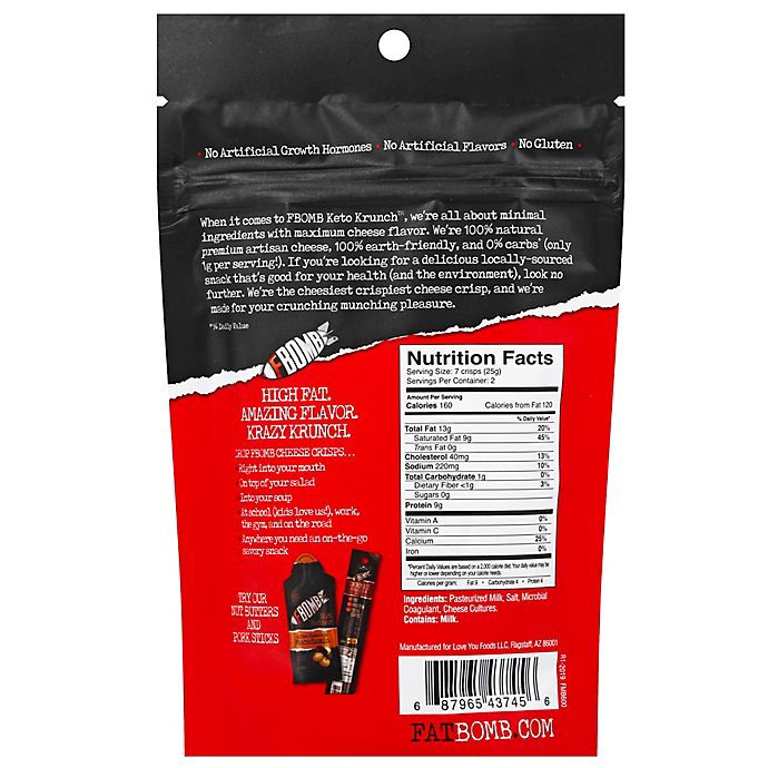 slide 3 of 3, Fbomb Snack Puff Cheddar Chse, 1.75 oz