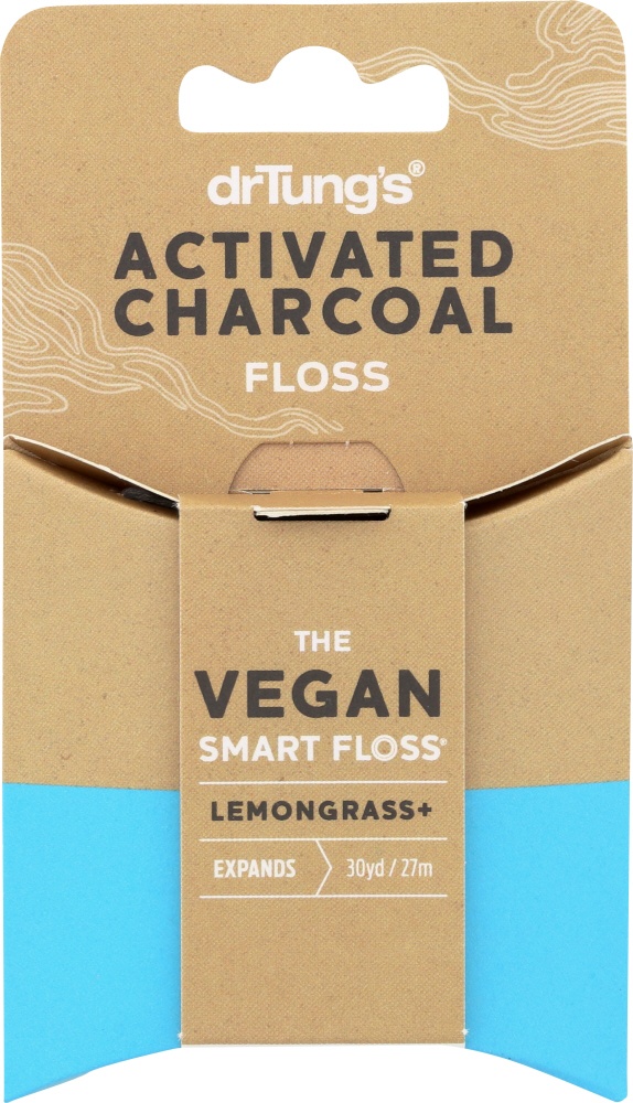 Dr. Tung's Activated Charcoal Vegan Smart Floss 30 yd Shipt