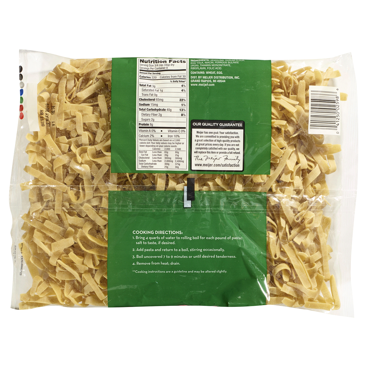 slide 2 of 2, Meijer Kluski Noodles, 16 oz