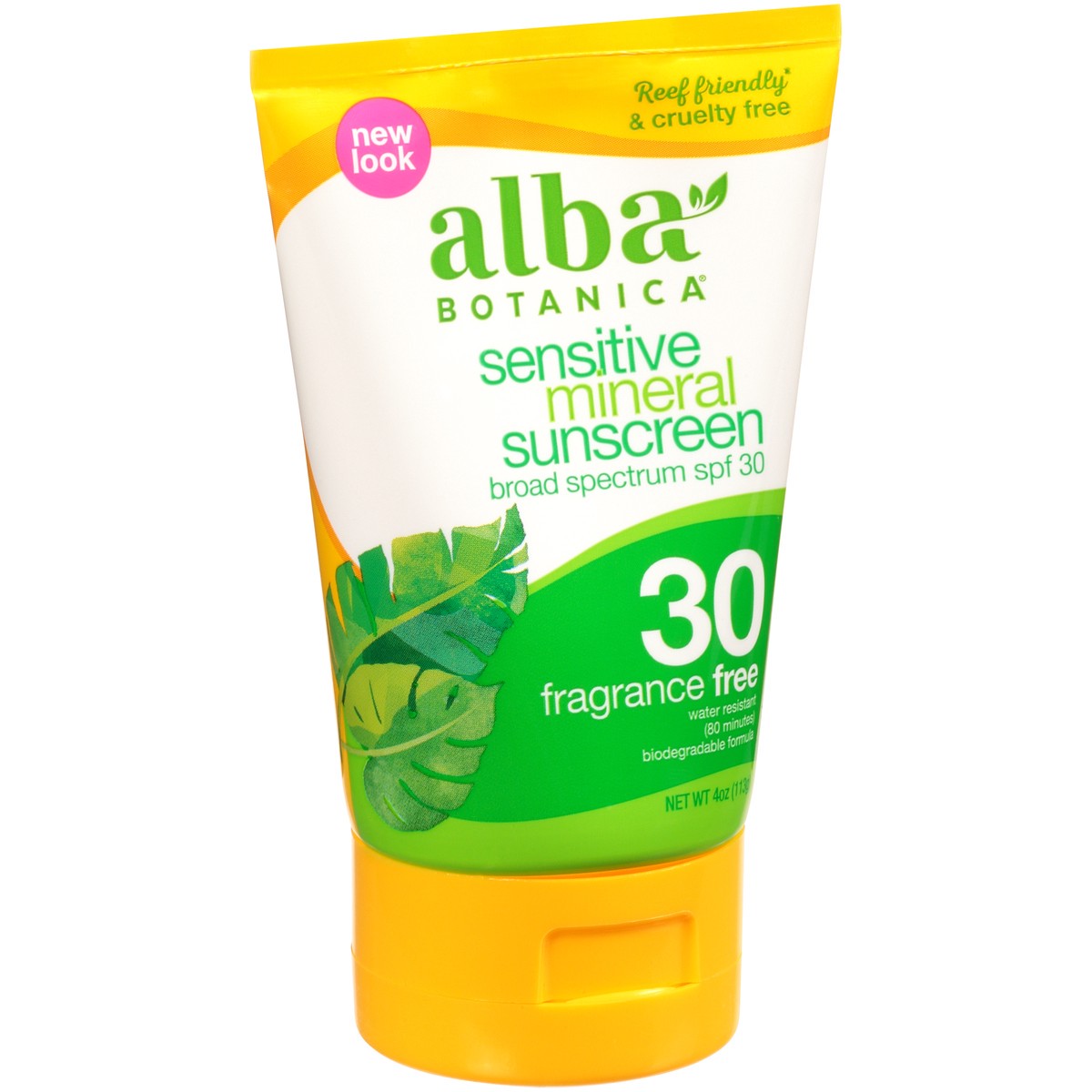 slide 2 of 8, Alba Botanica Fragrance Free Sensitive Mineral Sunscreen Spf 30, 3 oz