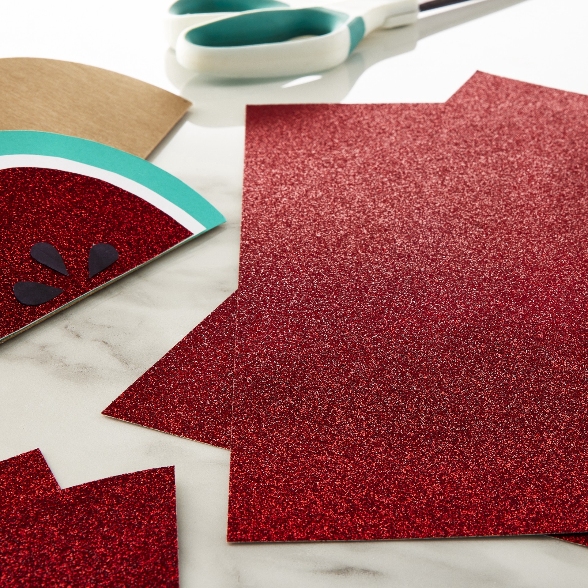 slide 3 of 3, Red Glitter Cardstock Paper By Recollections, 8.5" X 11", 8.5 in x 11 in