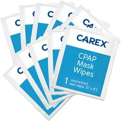 Carex CPAP Mask Wipes Travel Pack Unscented