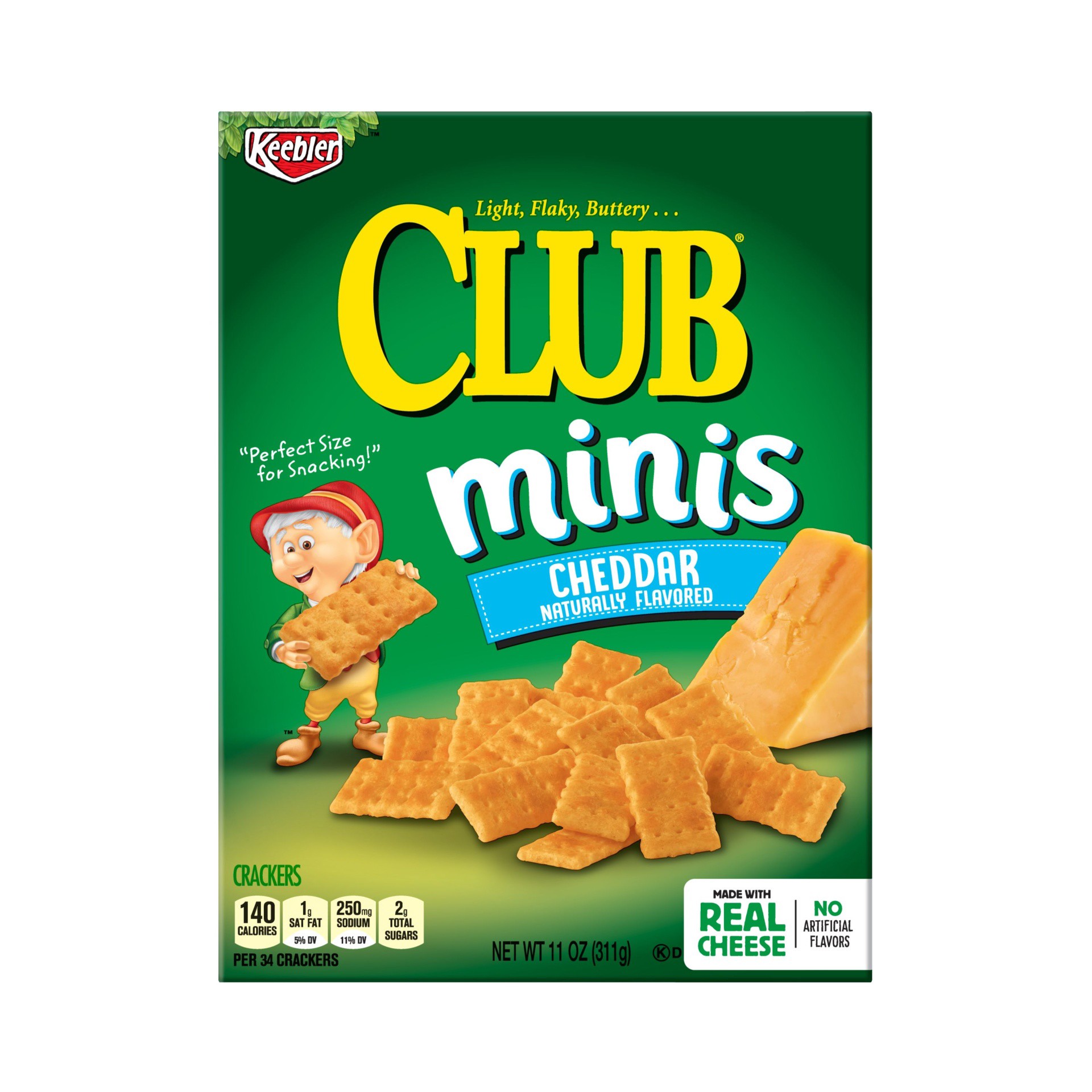 slide 2 of 7, Club Minis Cheddar Crackers, 11 oz