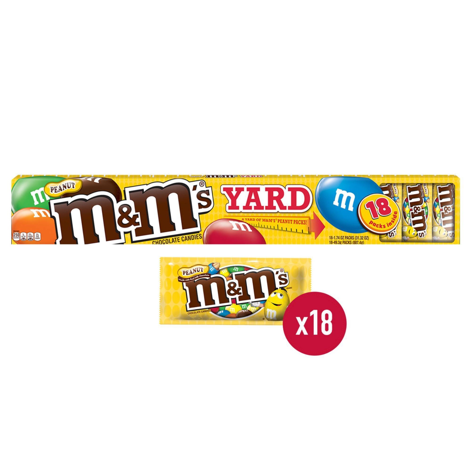 M & M With Peanuts Candy 48 Ct Box - GJ Curbside