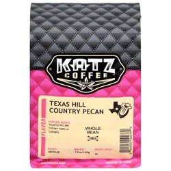 Katz Coffee Texas Hill Country Pecan Whole Bean Coffee 12 oz