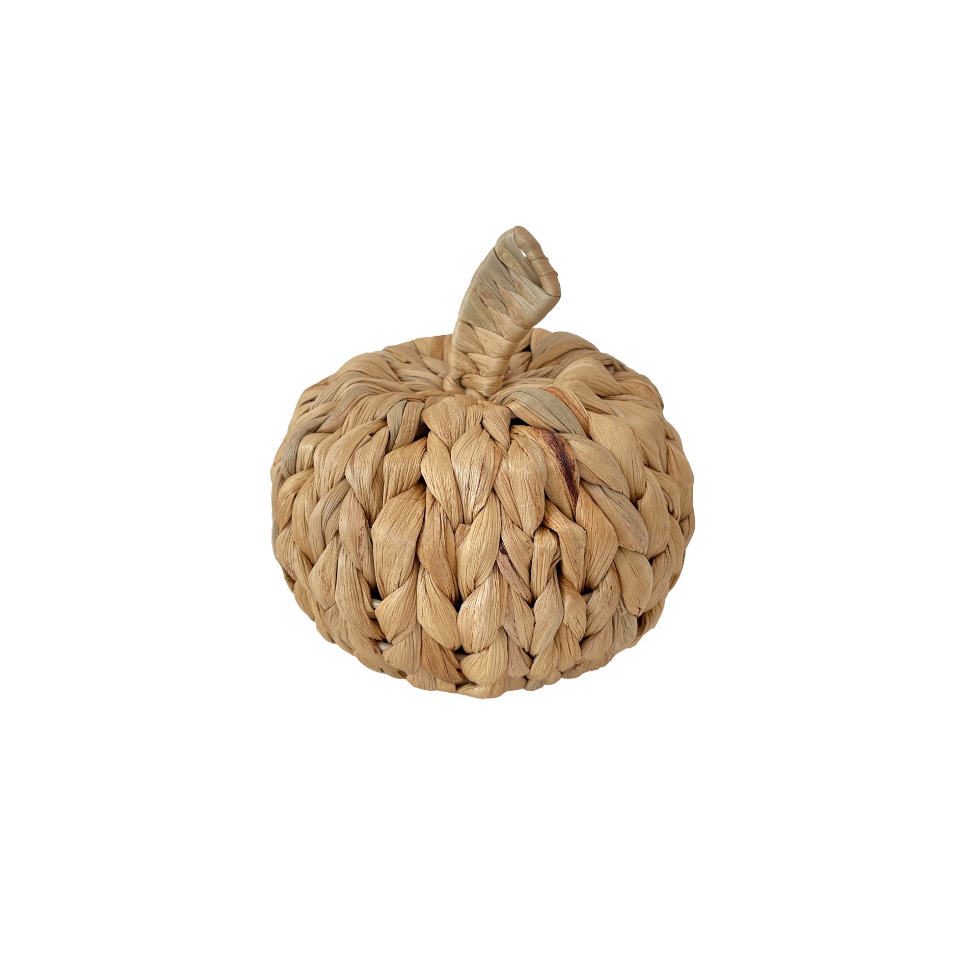 slide 2 of 3, Natural Woven Water Hyacinth Pumpkin Tabletop Decor By Ashland, SM