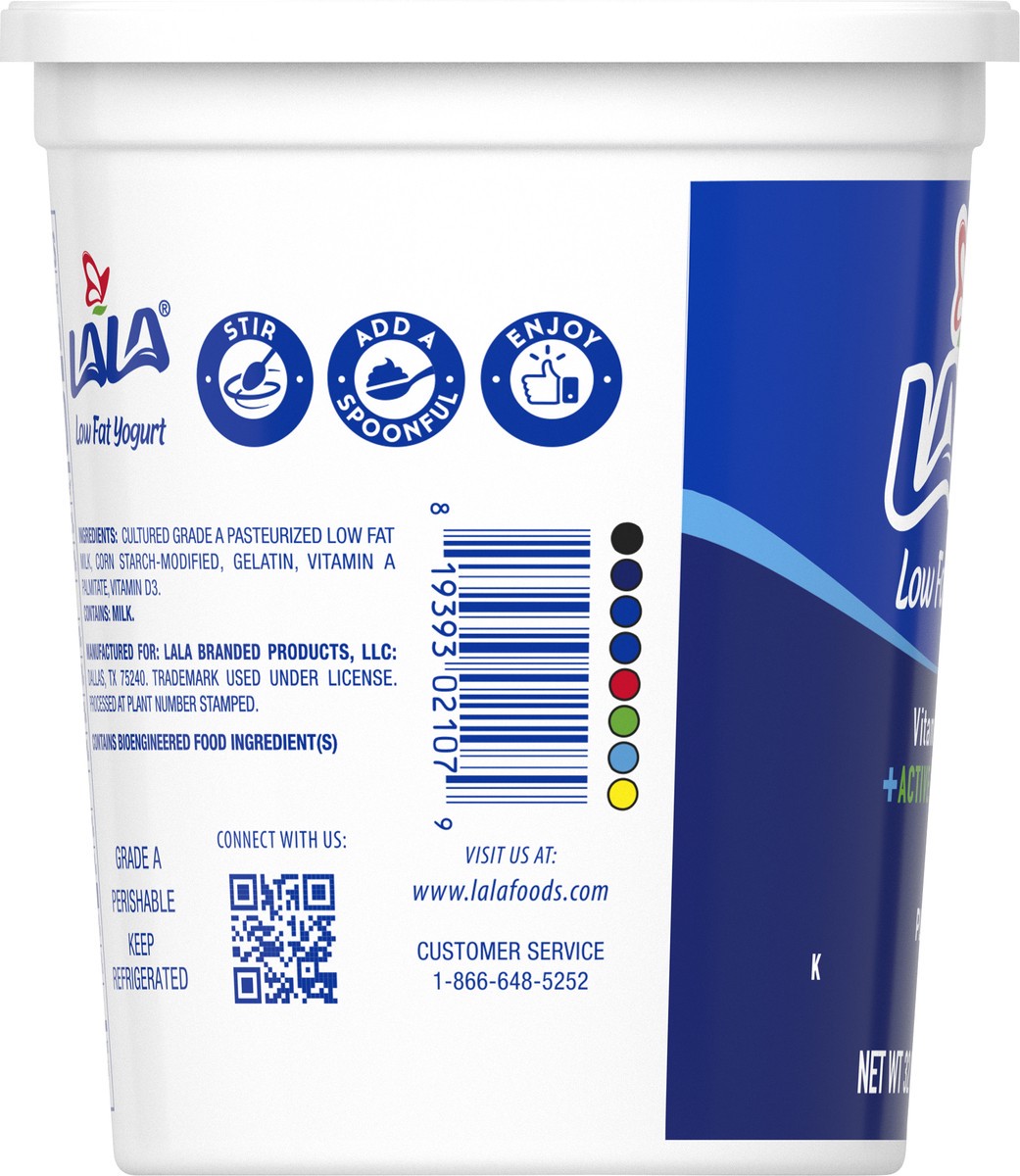 slide 4 of 11, LALA Low Fat Plain Yogurt 32 oz, 32 oz