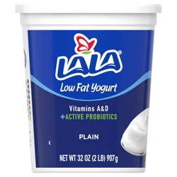 LALA Low Fat Plain Yogurt 32 oz