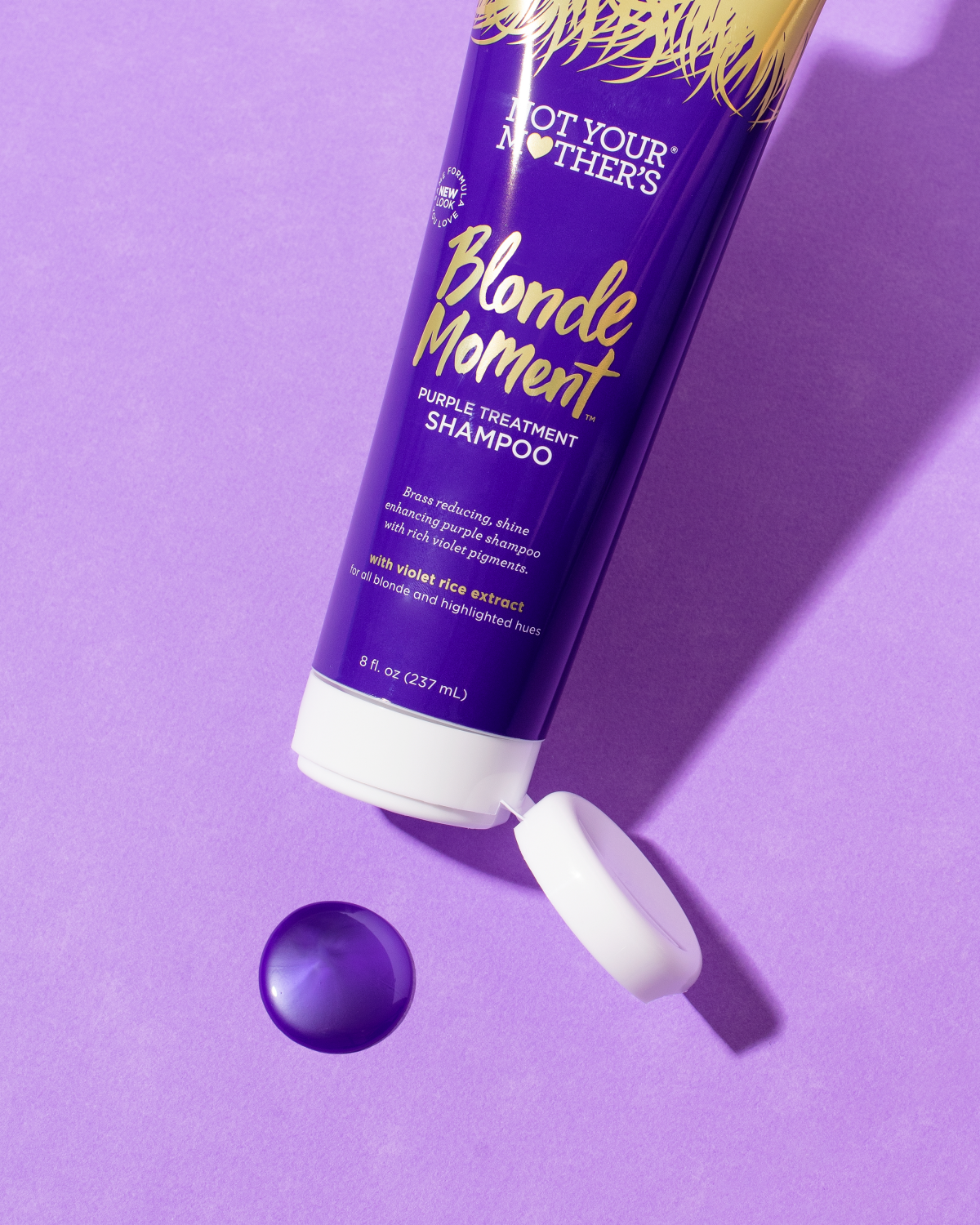 slide 3 of 3, Not Your Mother's Blonde Moment Tone & Strengthen Purple Bonding Shampoo 8 fl oz, 8 fl oz