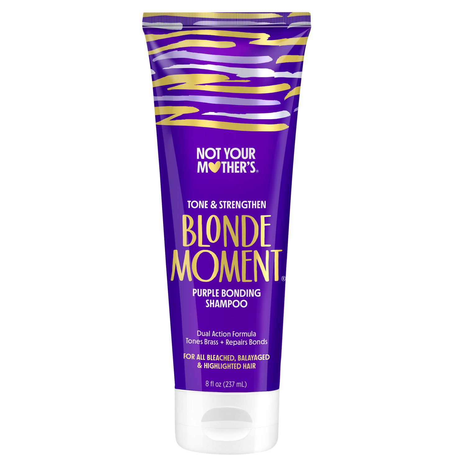 slide 1 of 3, Not Your Mother's Blonde Moment Tone & Strengthen Purple Bonding Shampoo 8 fl oz, 8 fl oz