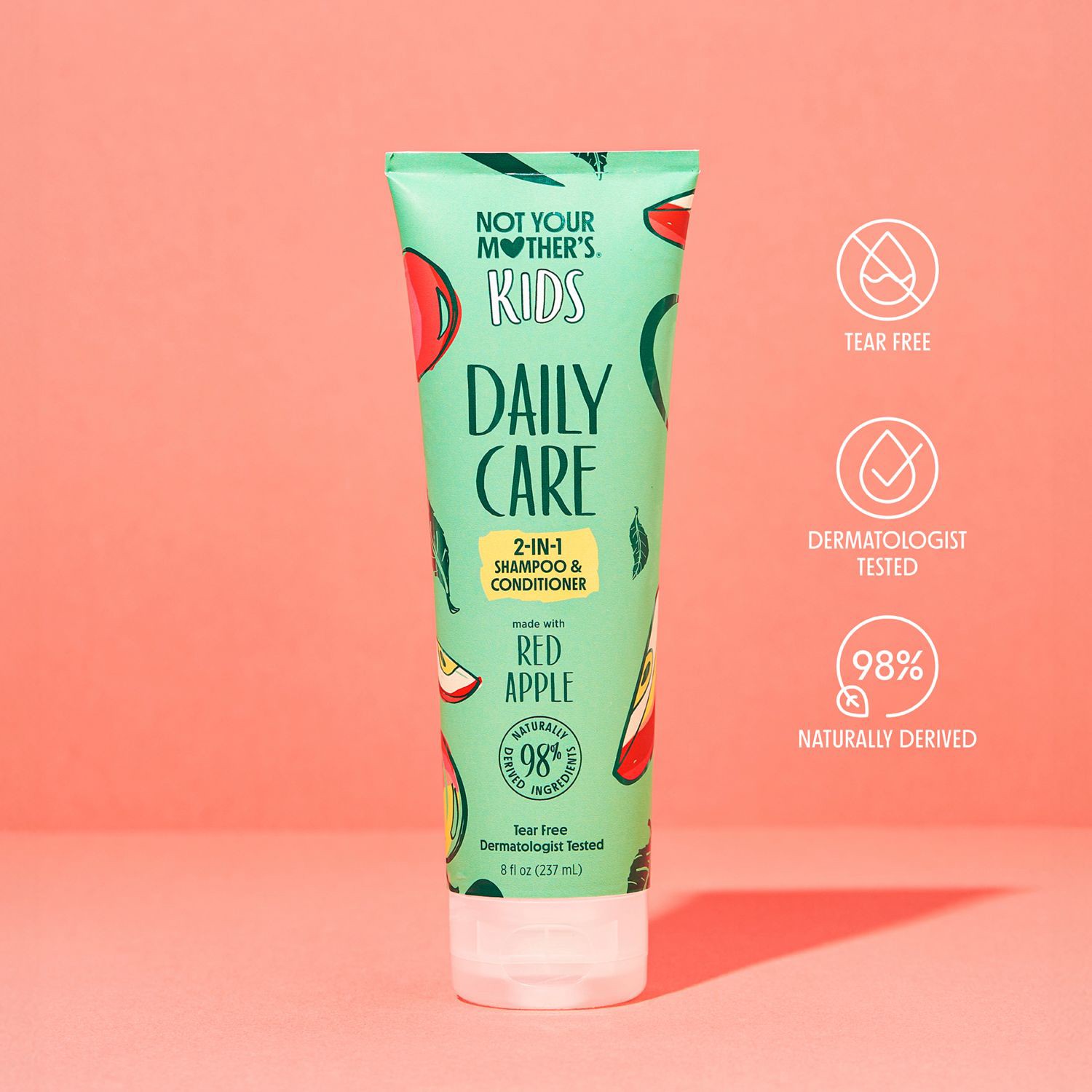 slide 3 of 3, Not Your Mother's Daily Care Kids 2-in-1 Red Apple Shampoo & Conditioner 8 fl oz, 8 fl oz