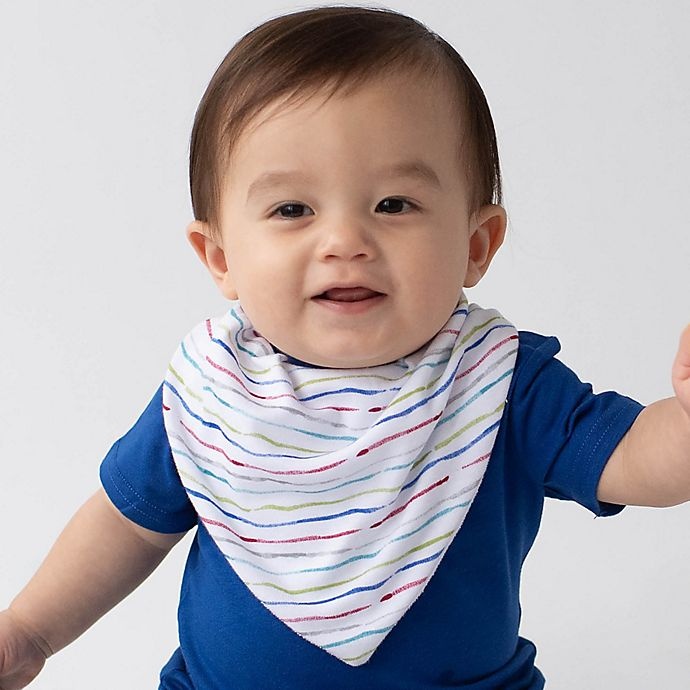 slide 5 of 5, Neat Solutions Boy Bandana Bibs with Teether - Blue Multi, 3 ct