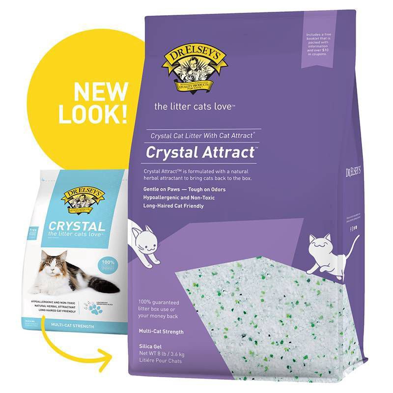 slide 3 of 3, Dr. Elsey's Crystal Silica Cat Litter - 8lbs, 8 lb