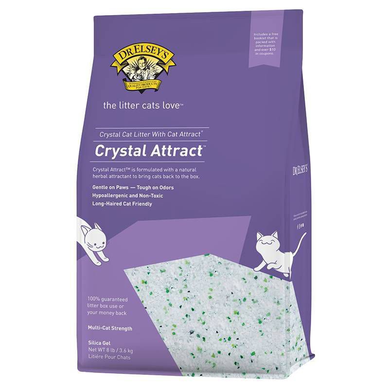 slide 1 of 3, Dr. Elsey's Crystal Silica Cat Litter - 8lbs, 8 lb