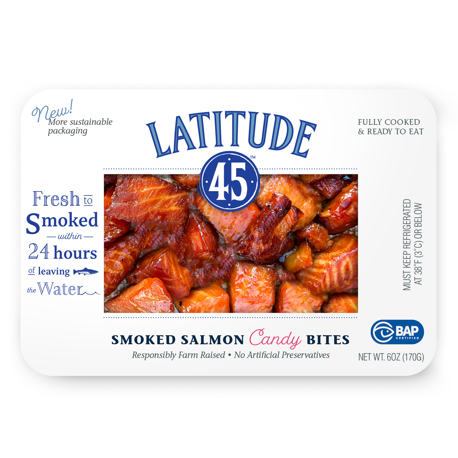 slide 1 of 2, Latitude 45 Smoked Candy Bites, 6 oz