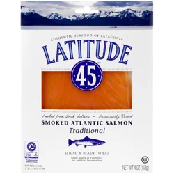 Latitude 45 Cold Smoked Salmon 4 Oz.