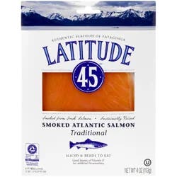 Latitude 45 Cold Smoked Salmon 4 Oz.