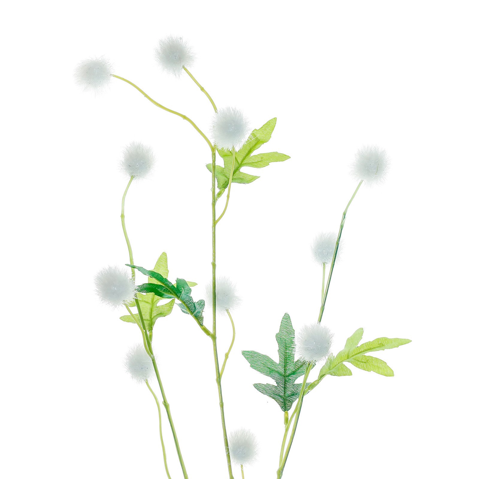 slide 2 of 3, 29" Cream Pom Pom Stem By Ashland, 29 in