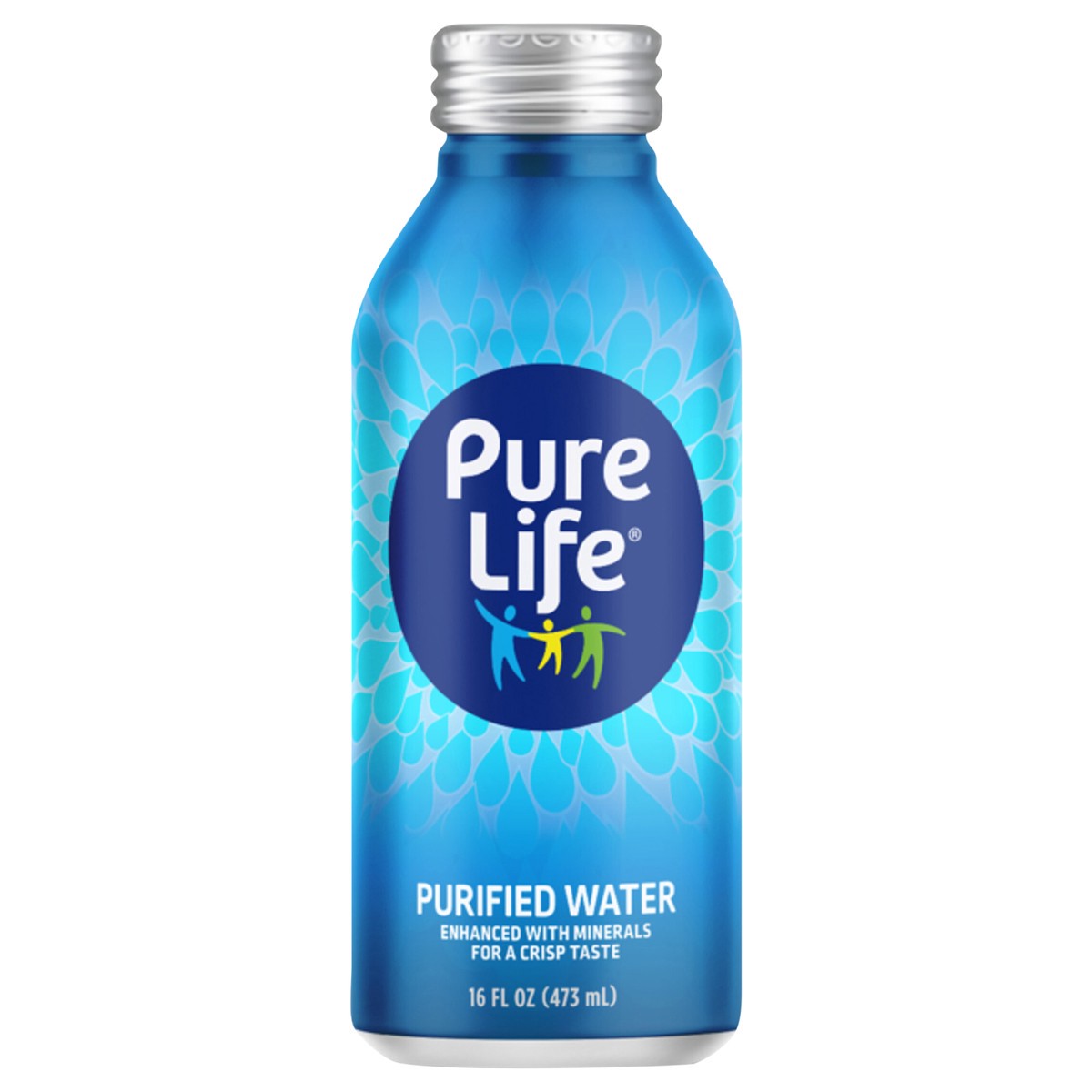 slide 1 of 11, Pure Life Purified Water Aluminum Bottle 16 oz, 16 fl oz