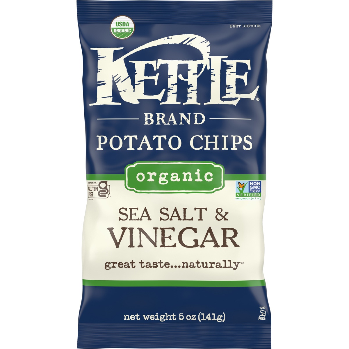 slide 9 of 11, Kettle Brand Sea Salt & Vinegar Potato Chips, 5 oz