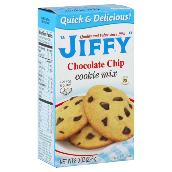 slide 1 of 1, Jiffy Cookie Mix, Chocolate Chip, 8 oz