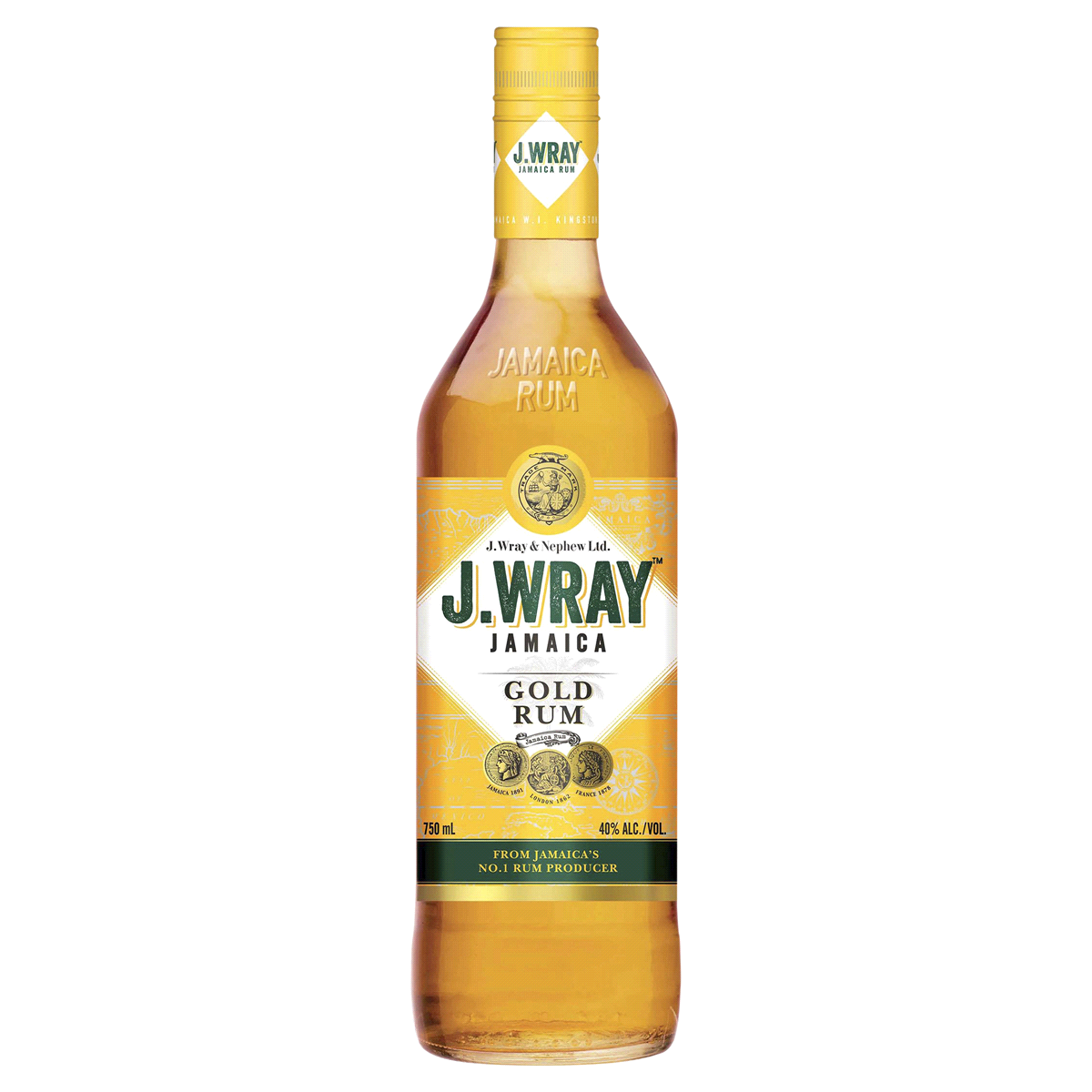 slide 1 of 1, J. Wray Gold Rum, 750 ml