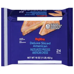 Hy-vee American Pasteurized Process Deluxe Sliced Cheese