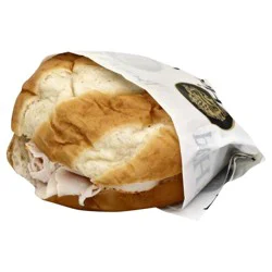 Turkey and Cheese Pretzel Sandwich