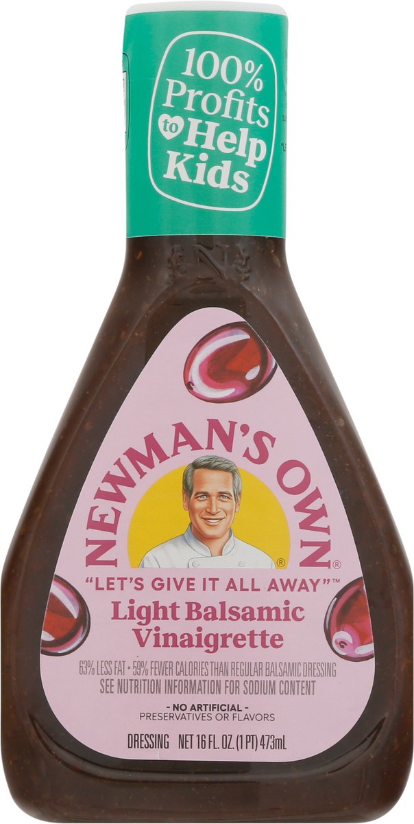 slide 6 of 9, Newman's Own Vinaigrette Light Balsamic Dressing 16 fl oz, 16 fl oz