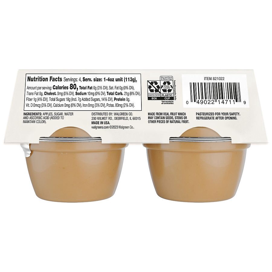 slide 2 of 5, Nice! Original Apple Sauce with Cane Sugar - 4 ct; 4 oz, 4 ct; 4 oz