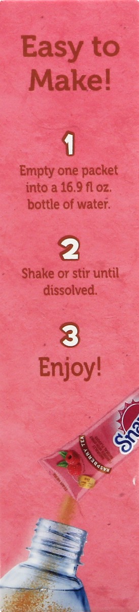 slide 10 of 13, Snapple On The Go Raspberry Tea Drink Mix Packets 6 ea, 1 ct