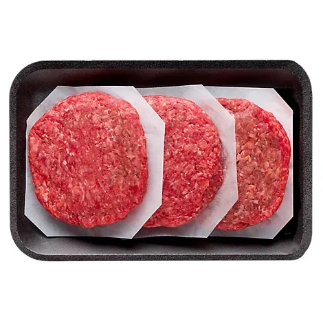 slide 1 of 1, 85% Lean Ground Beef Angus Patty 15% Fat - 1 Lb, per lb