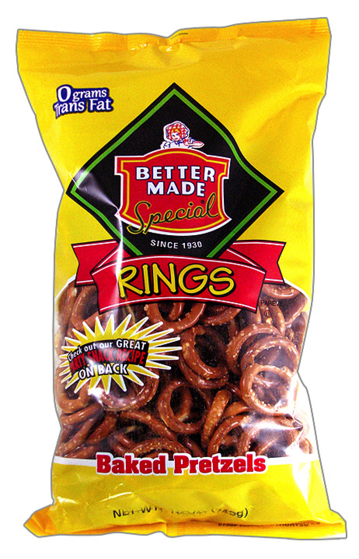 slide 1 of 1, Better Made Pretzel Rings, 15 oz