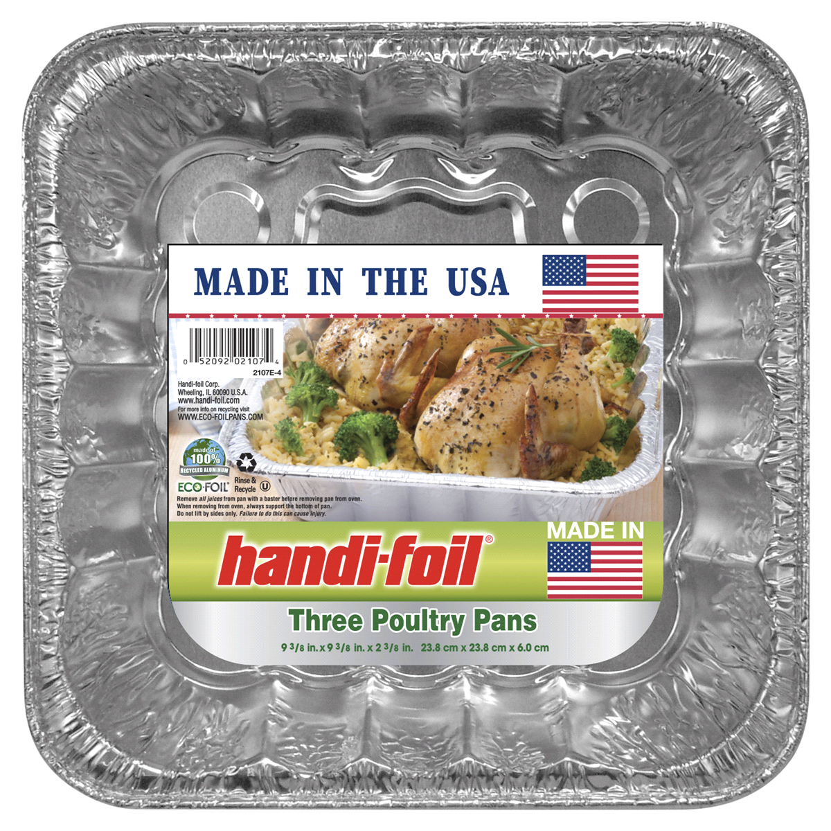 slide 1 of 1, Handi-foil Eco Foil Poultry Pans, 3 ct