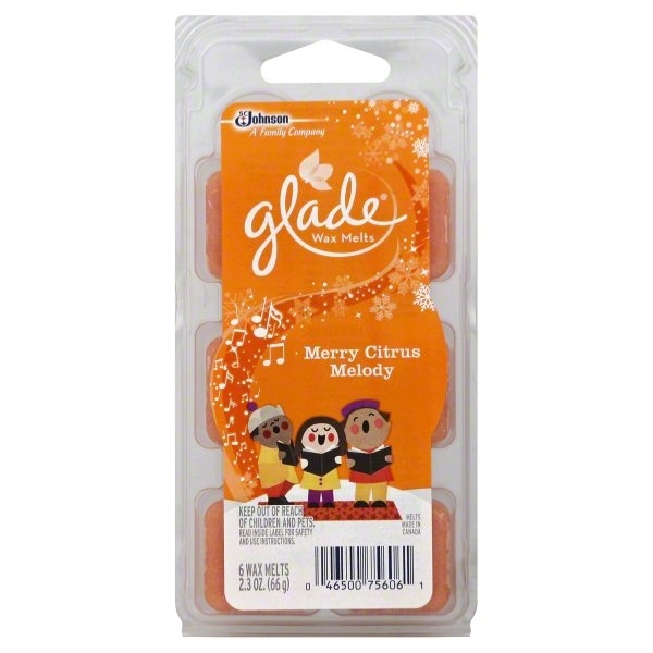 slide 1 of 1, Glade Holiday Collection Merry Citrus Melody Wax Melts, 2.3 oz