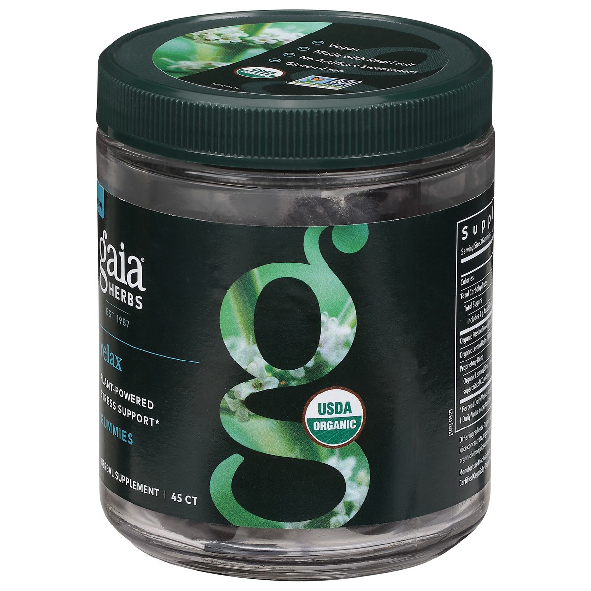 slide 4 of 9, Gaia Herbs Relax Gummies, 45 ct