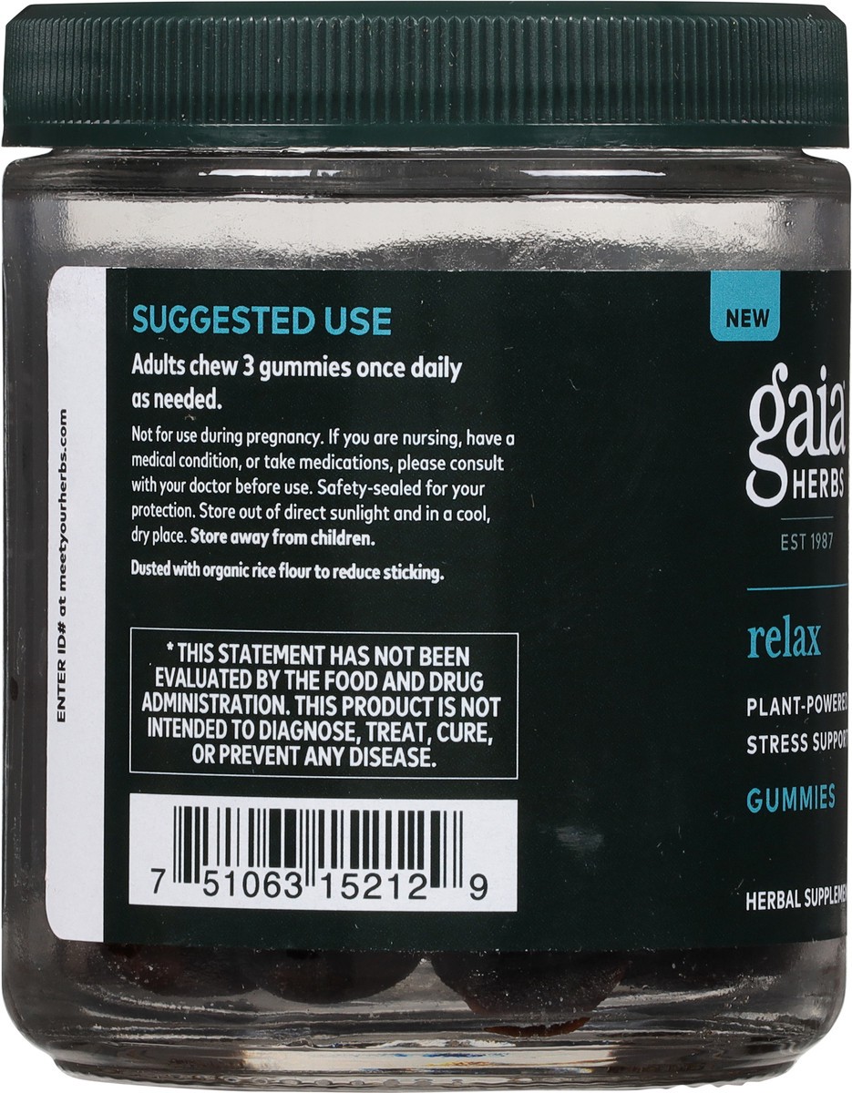 slide 8 of 9, Gaia Herbs Relax Gummies, 45 ct