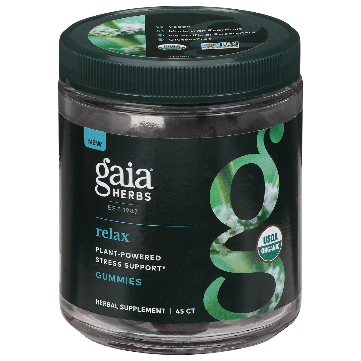 slide 1 of 9, Gaia Herbs Relax Gummies, 45 ct