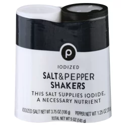 Publix Salt & Pepper Iodized Shakers